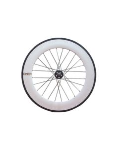 DINER 88mm CARBON WHEEL CLINCHER REAR WHITE