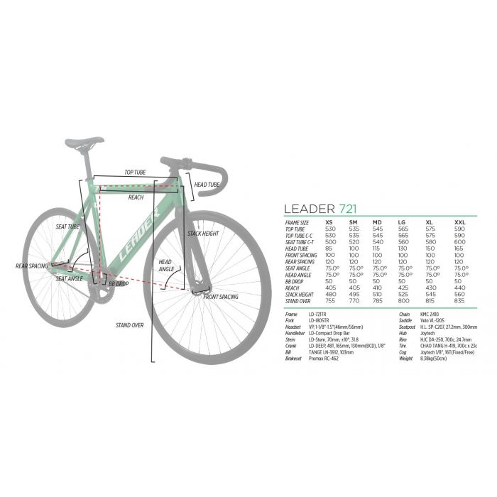 LEADERBIKE 721TR COMPLETE BIKE