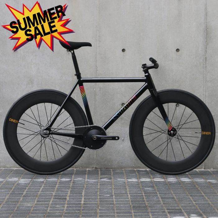 【 21' SUMMER SALE 】 STATEBICYCLE Undefeated2 Black Prism Edition x DINER 88mm CARBON WHEEL CUSTOM 52cm