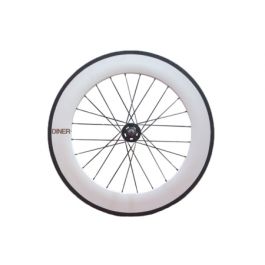 DINER 88mm CARBON WHEEL CLINCHER REAR WHITE