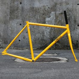 ピストバイク CINELLI GAZZETTA ベルイエロー フレームセット