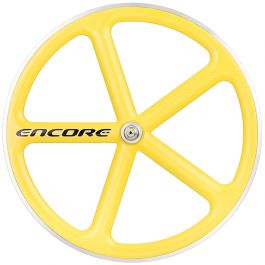 ピストバイク ホイール ENCORE WHEELS 700C FIXED GEAR WHEEL YELLOW アンコール ホイール 700C  フィックスドギア ホイール イエロー PISTBIKE